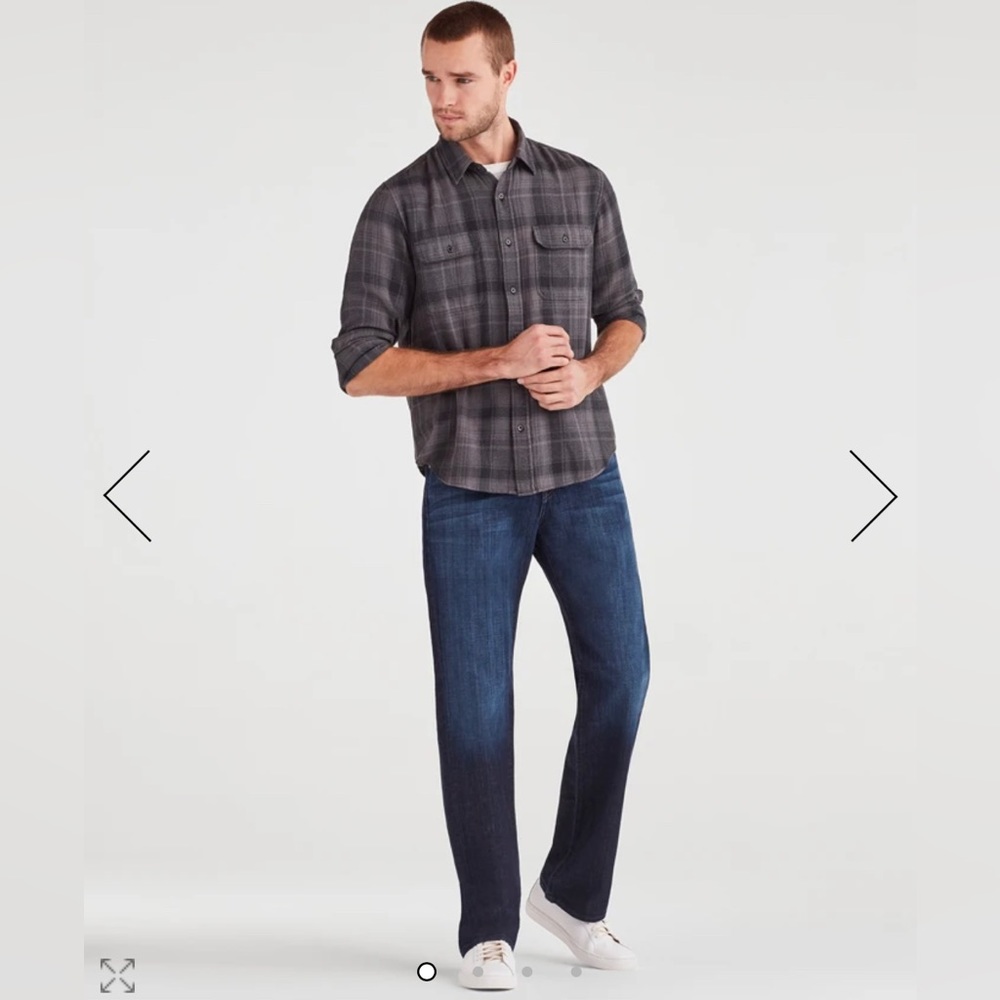 7 for all Mankind AUSTYN RELAXED STRAIGHT IN LOS ANGELES DARK SZ 31 , Inseam 34